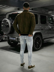 Vīriešu džinsi gaiši debesu zili OZONEE O/EM8889Z