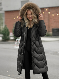 Sieviešu ziemas jaka melna OZONEE O/5M3229/392Z