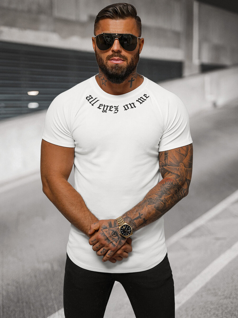 Vīriešu t-krekls balts OZONEE O/T7256