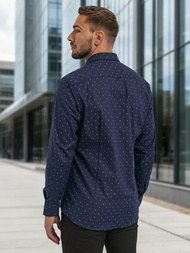 Vīriešu krekls tumši zila OZONEE V/V181