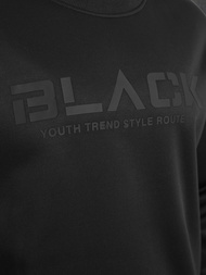 Vīriešu džemperis melns OZONEE JS/8B1992/3