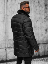 Vīriešu ziemas jaka melna OZONEE JS/22M63/392