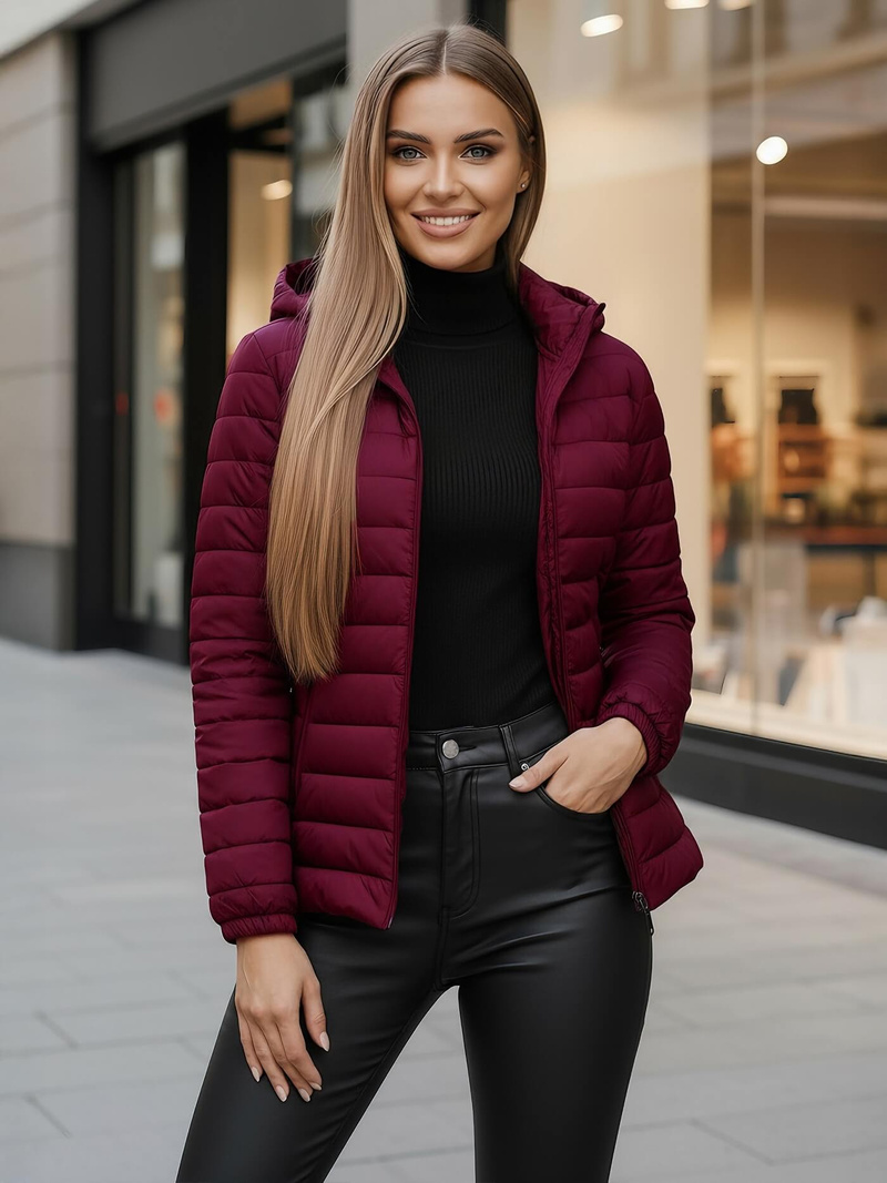 Sieviešu jaka bordosarkans OZONEE JS/16M9103/01Z