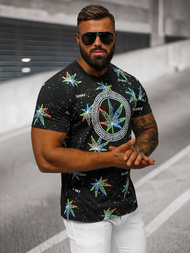 Vīriešu T-krekls Melns OZONEE O/T136/3