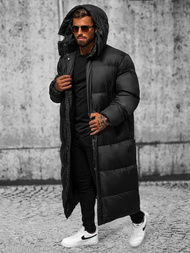 Vīriešu ziemas virsjaka melna OZONEE O/M3202