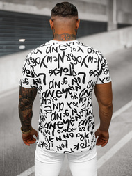 Vīriešu T-krekls balts OZONEE O/T1268/1