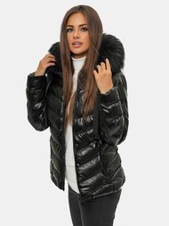 Sieviešu ziemas jaka melna OZONEE JS/M773/392A