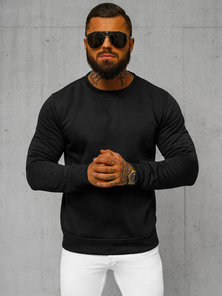 Vīriešu džemperis melns OZONEE JS/2001-10Z