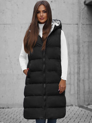 Sieviešu divpusēja veste melna OZONEE JS/5M755/392Z