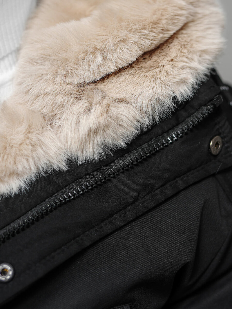 Vīriešu parka melna OZONEE JS/5M120/392