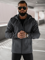 Vīriešu softshell jaka grafīta OZONEE JS/27B6523/5Z