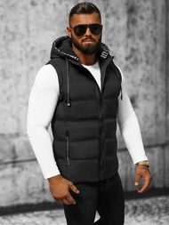 Vīriešu veste melna OZONEE JS/5M758/392Z
