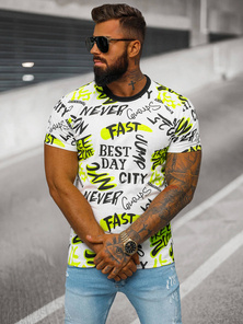 Vīriešu T-krekls Balts OZONEE JS/8T1210/1