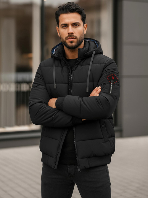 Vīriešu parka melna OZONEE JS/31M5031/392Z