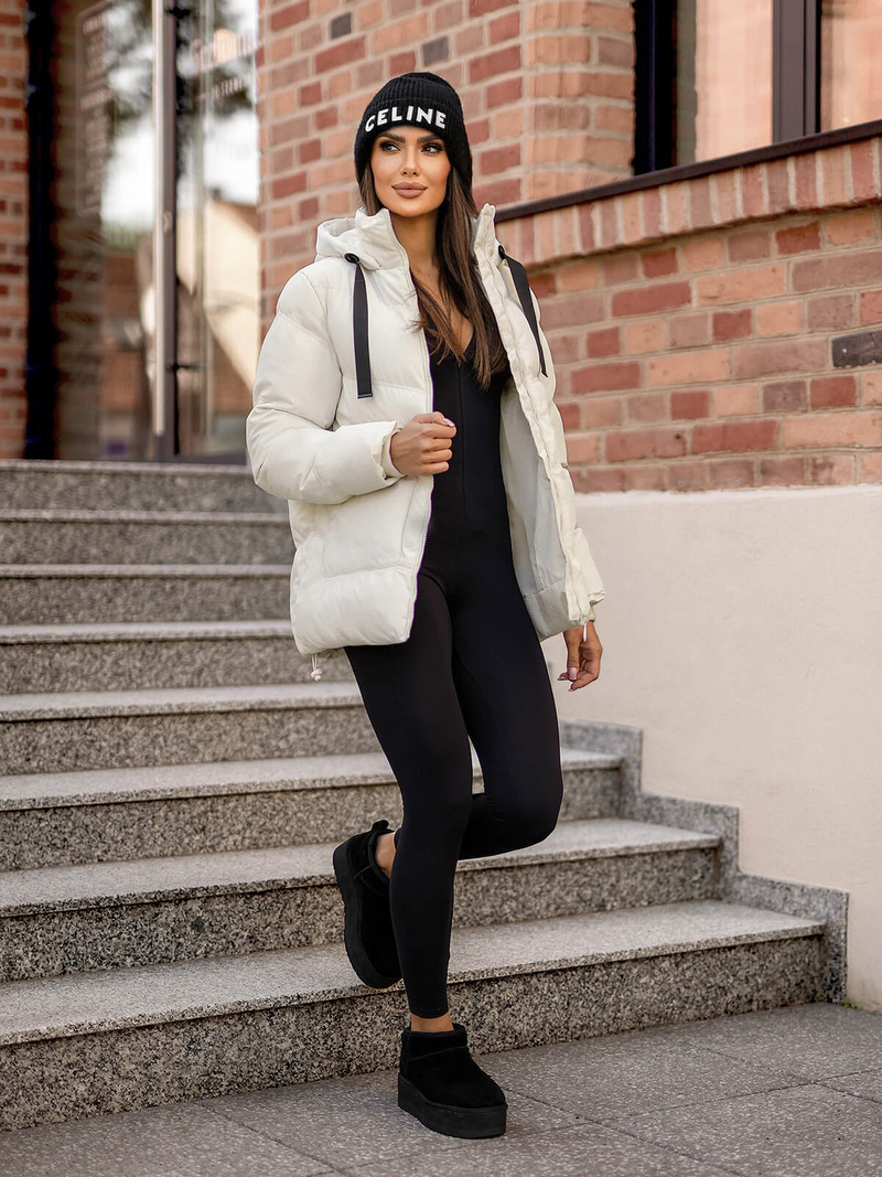 Sieviešu jaka ecru OZONEE JS/5M3251/281Z