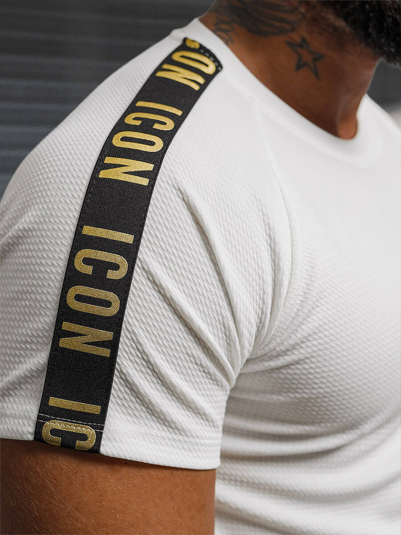 Vīriešu t-krekls balts OZONEE O/T7579