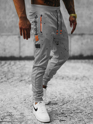 Vīriešu sporta bikses pelēkas OZONEE JS/K10233Z