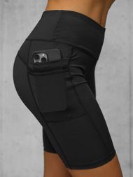 Īsi melni sieviešu legingi OZONEE JS/XY24004S