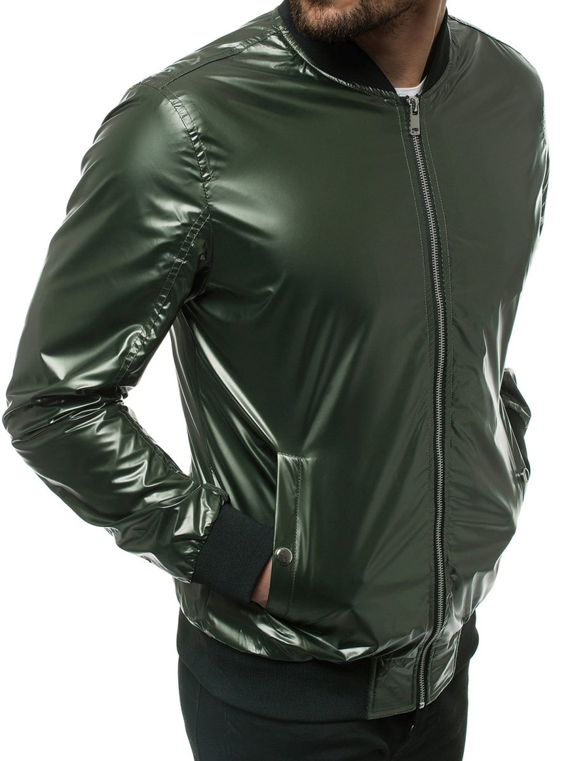 Vīriešu bomber virsjaka zaļa OZONEE N/6147