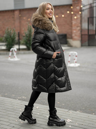 Sieviešu ziemas jaka melna OZONEE O/5M3229/392Z