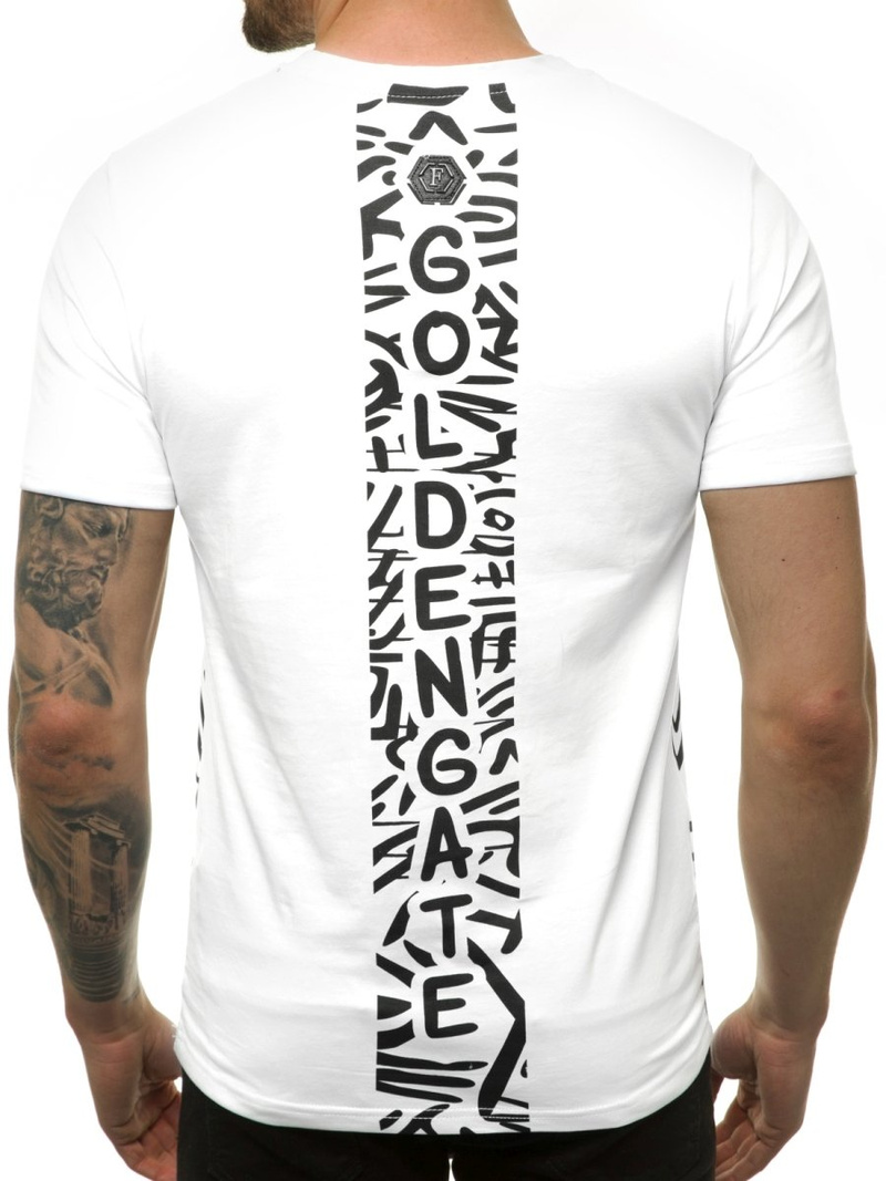 Vīriešu T-krekls balts OZONEE JS/KS7332