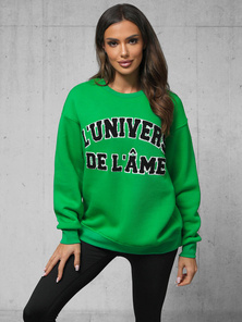 Džemperis zaļa OZONEE O/SWE23055