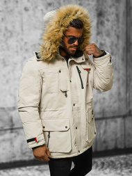 Vīriešu ziemas jaka smilšu OZONEE JS/5M791/62