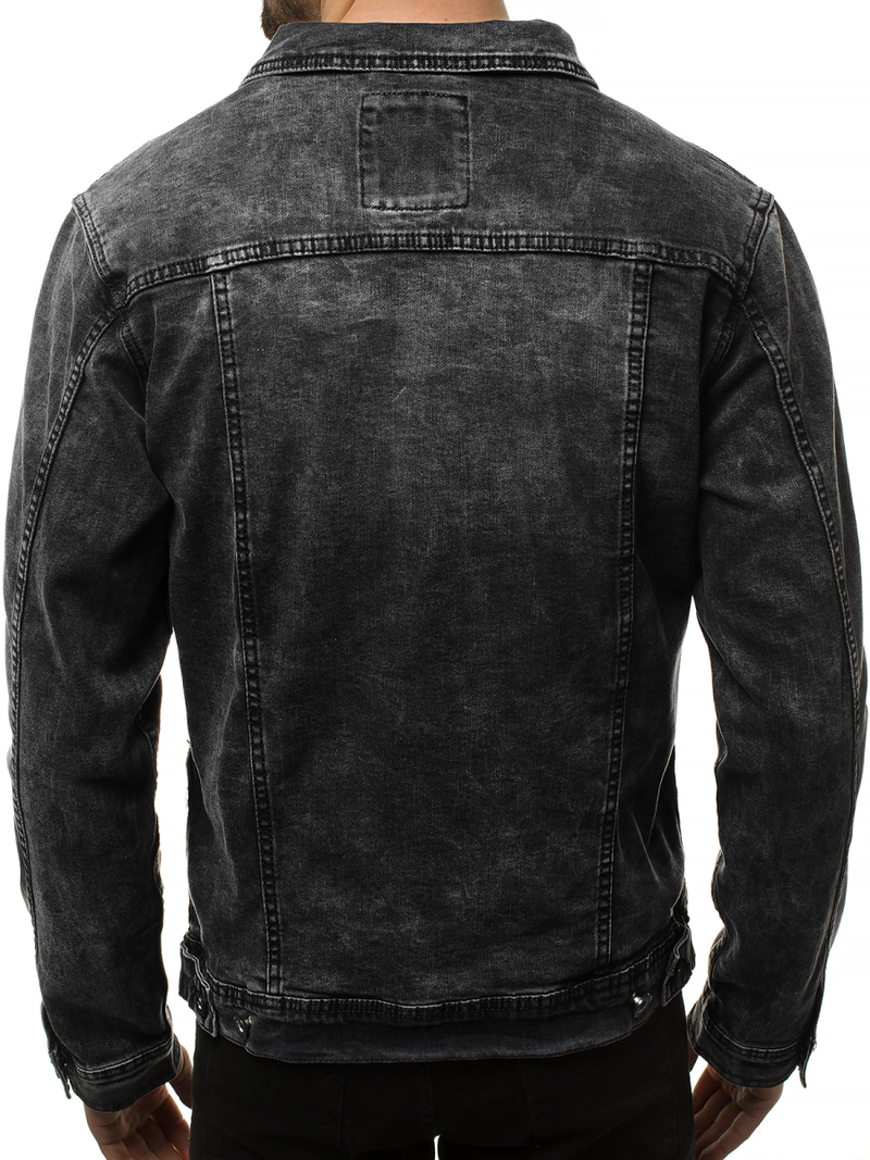 Vīriešu džinsa virsjaka melna OZONEE V/19320