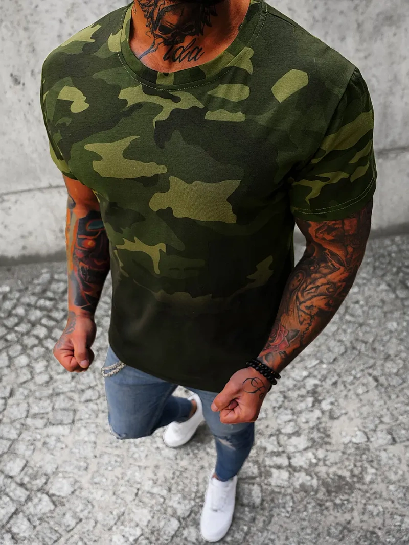 Vīriešu t-krekls zaļš OZONEE JS/8T86/29