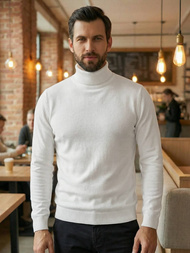 Vīriešu svīteris balts OZONEE JS/59B3603/1