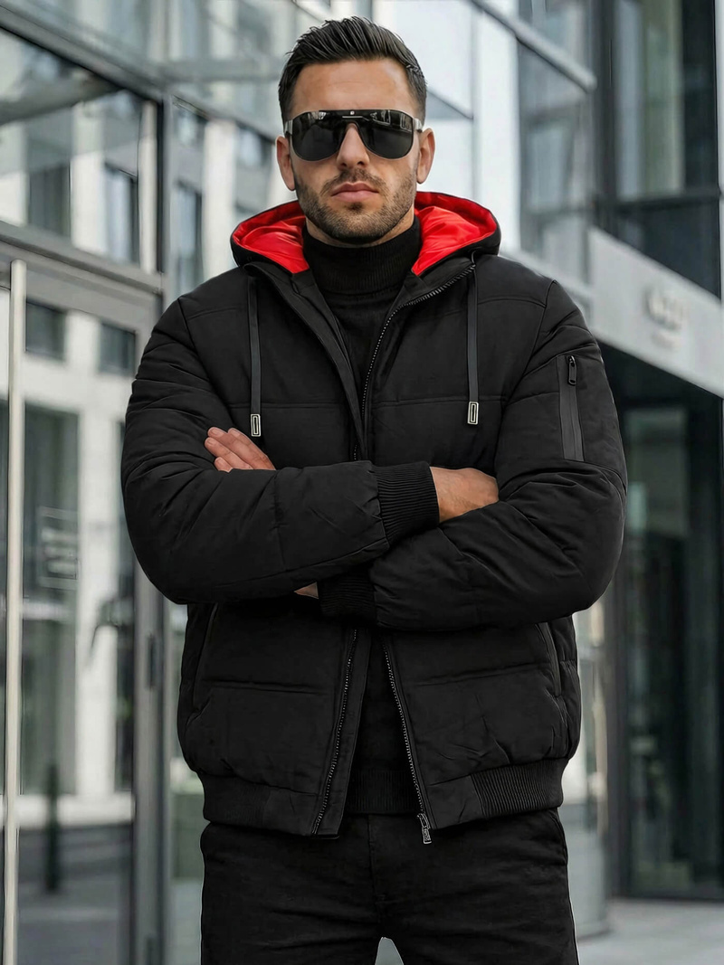 Vīriešu jaka melna OZONEE JS/31M5003Z