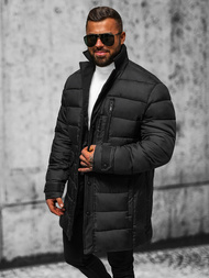 Vīriešu ziemas jaka melna OZONEE JS/22M63/392