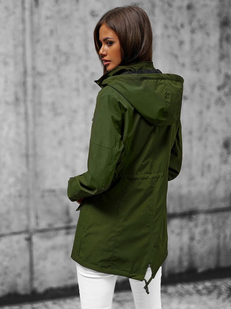 Sieviešu jaka divpusēja zaļa OZONEE JS/16M9081/136