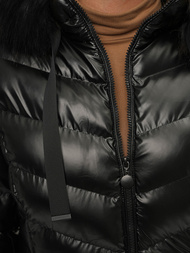 Sieviešu ziemas jaka melna OZONEE JS/M778/392B