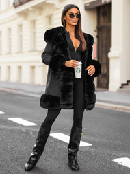 Sieviešu ziemas jaka melna OZONEE JS/11Z8089Z