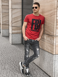 Vīriešu T-krekls sarkani OZONEE JS/SS100730Z