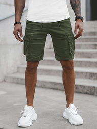 Vīriešu chino šorti zaļi OZONEE T/BB70011/3