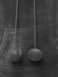 Sieviešu jaka ar kapuci tumši pelēka OZONEE JS/HH033/2