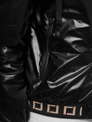 Sieviešu ziemas jaka melna OZONEE JS/16M9087/392