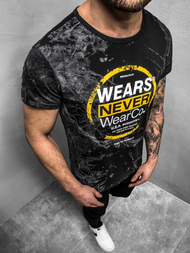 Vīriešu T-krekls melns OZONEE JS/SS10925Z