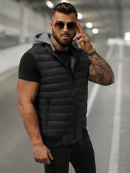 Vīriešu veste melna OZONEE JS/8M983/392