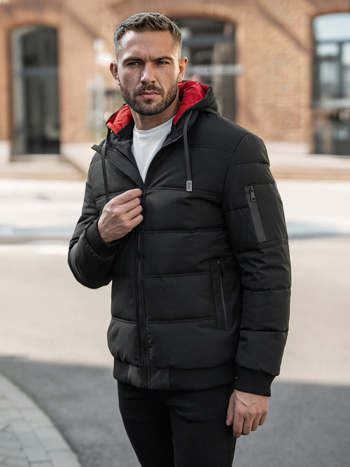 Vīriešu jaka melna OZONEE JS/31M5003Z