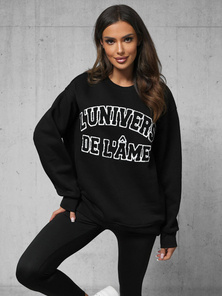 Džemperis melns OZONEE O/SWE23055