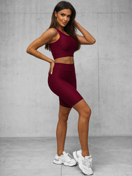 Sieviešu sporta tērps bordosarkans OZONEE O/22754Z