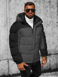 Vīriešu virsjaka pelēka OZONEE JS/31M5008