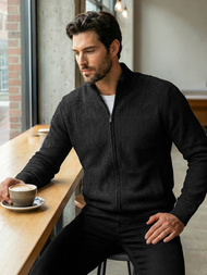 Vīriešu svīteris melns OZONEE JS/59B3611/3