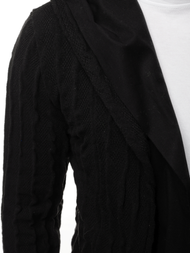 Vīriešu jaka ar kapuci melna OZONEE MACH/2138