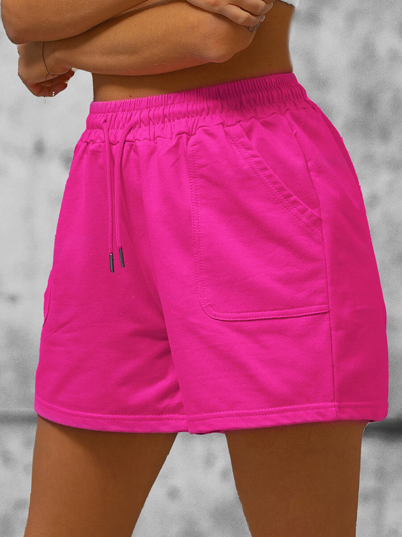 Sieviešu sporta šorti tumši-rozā OZONEE JS/8K950/19