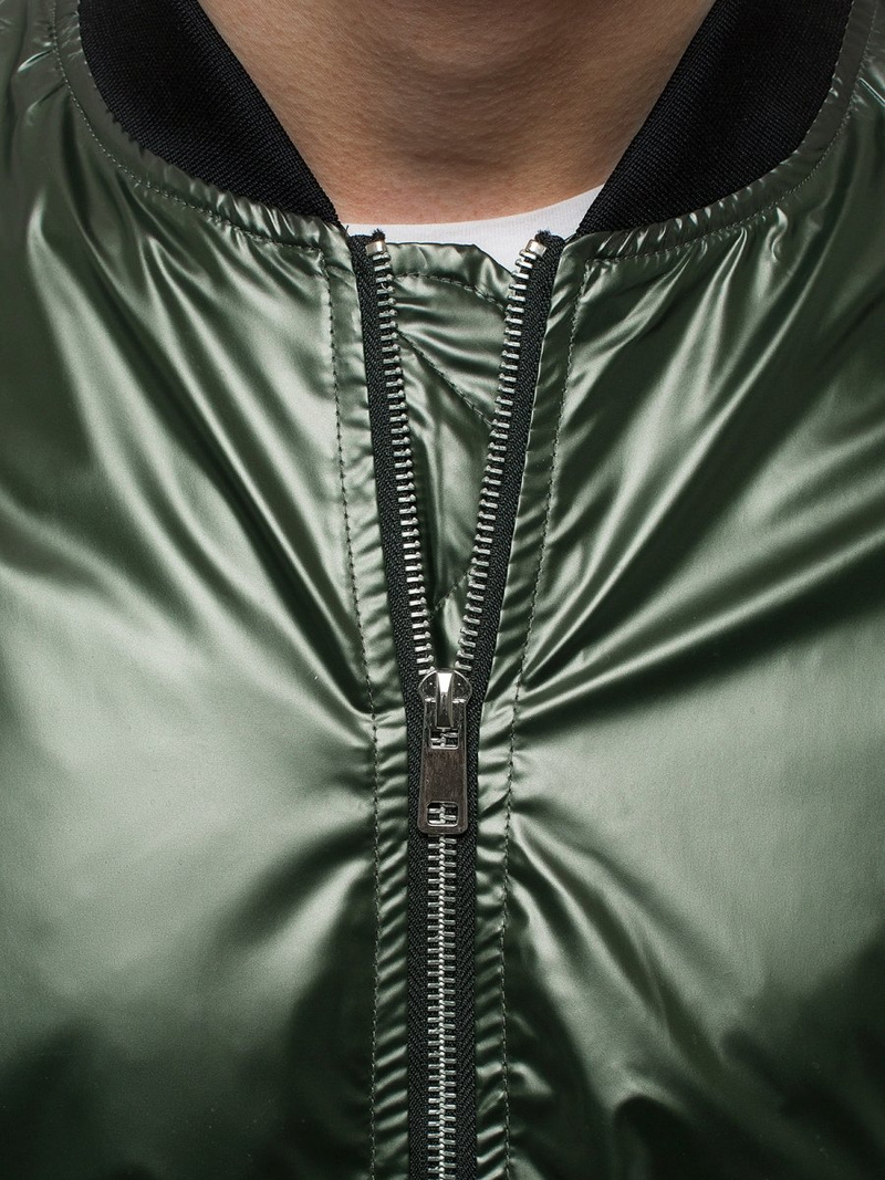 Vīriešu bomber virsjaka zaļa OZONEE N/6147