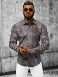 Vīriešu krekls krāsains OZONEE O/0422Z